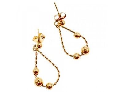 14K Yellow Gold "Perfection" Earrings