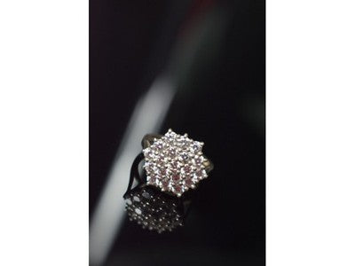 925 Sterling Silver CZ Ring Size 6.5