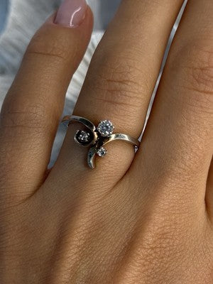 925 Sterling Silver Beryl Ring Size 7