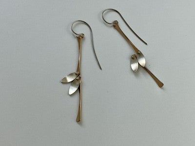 925 Sterling Silver Copper Plated Original Disign Earrings USA