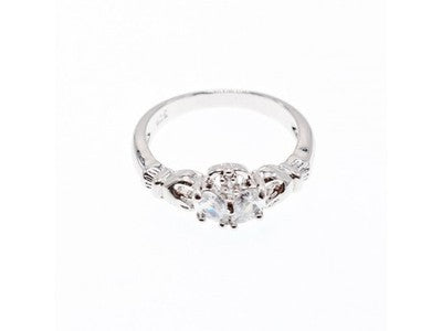 925 Sterling Silver CZ "Love" Ring Size 6.5