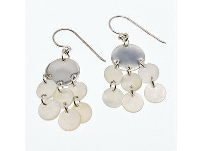 925 Sterling Silver Mother OF Pearl Earrings