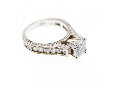 925 Sterling Silver CZ Ring Size 7.5