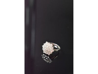 925 Sterling Silver CZ Ring Size 6.5
