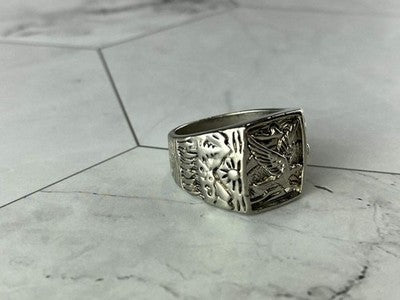 Men'S 925 Sterling Silver "Eagle" Ring Size 9