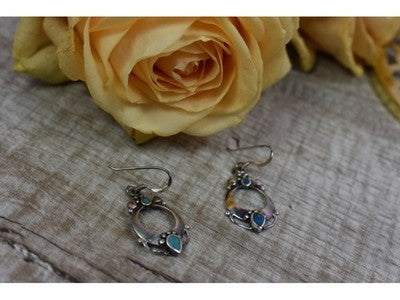 Handmade 925 Sterling Silver Turquoise Earrings