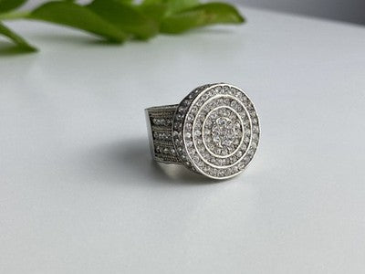 925 Sterling Silver CZ Ring Size 6.5