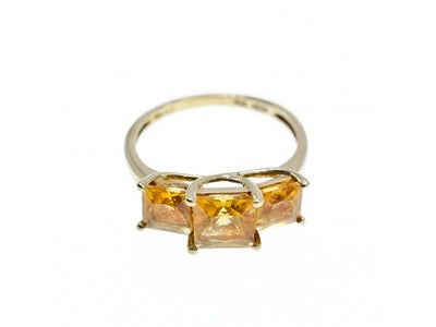 10K Yellow Gold Heliodor Ring Size 7.25