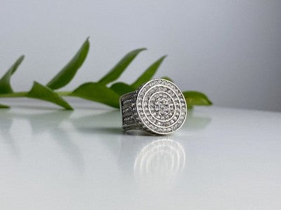 925 Sterling Silver CZ Ring Size 6.5