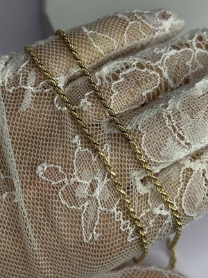 925 Sterling Silver Gold Plated Chain Length 18 Inch