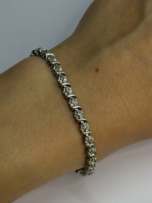 925 Sterling Silver Bracelet Length 7.5 Inch