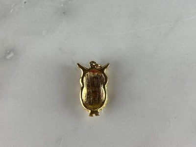 Pendant in Gilding With CZ "Owl"