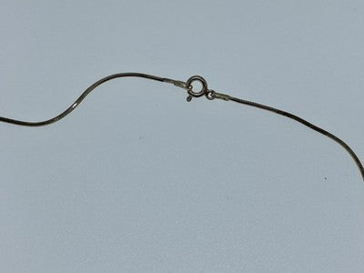 925 Sterling Silver Amber Chain With Pendant
