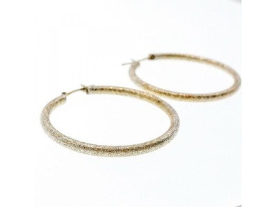 925 Sterling Silver Hoop Earrings Italy
