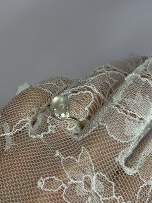925 Sterling Silver Moonstone Ring Size 7.5