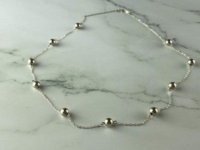 925 Sterling Silver Necklace Italy