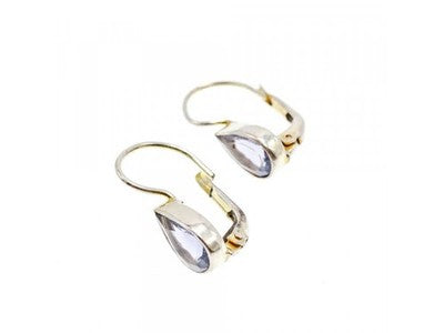 925 Sterling Silver Tourmaline "Drop" Earrings