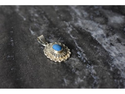 925 Sterling Silver Turquoise Pendant