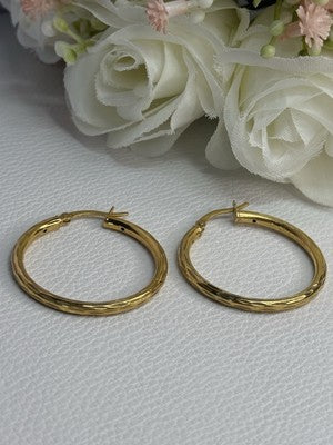 925 Sterling Silver Gold Plated Earrings Length 1.25 Inch