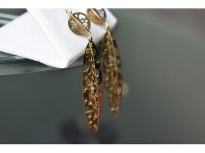 Milor 925 Sterling Silver Gold Plated (14K) Earrings Italy