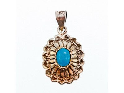 925 Sterling Silver Turquoise Pendant