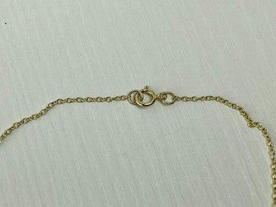 925 Sterling Silver Gold Plated Chain Italy 18.5 in