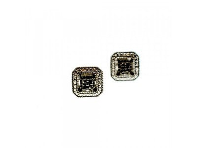 925 Sterling Silver Black Spinel Stud Earrings