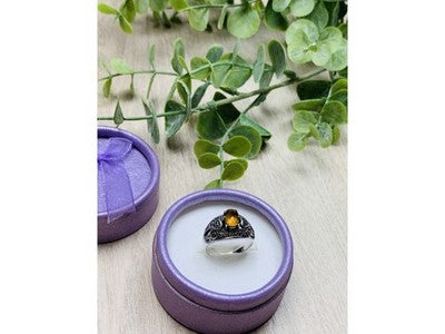 925 Sterling Silver Heliodor Ring Size 6.5