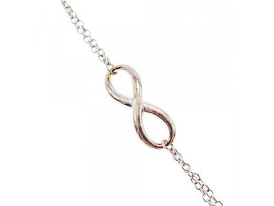 925 Sterling Silver "Infinity" Bracelet 7 in