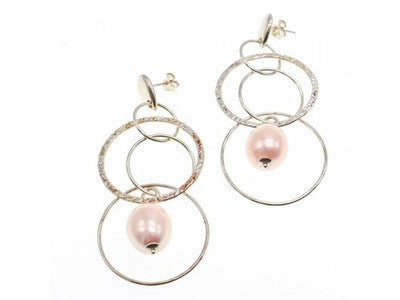 925 Sterling Silver Pearls Earrings