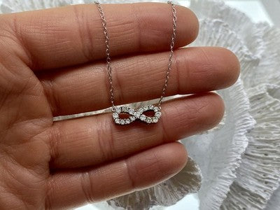 925 Sterling Silver "Infinity" Necklace