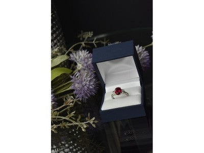 925 Sterling Silver Pink Topaz and CZ Ring Size 6.5