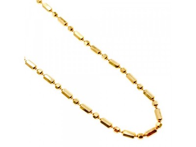 925 Sterling Silver Gold Plated Necklace Italy 39.4 in