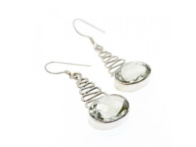 925 Sterling Silver Demantoid Earrings