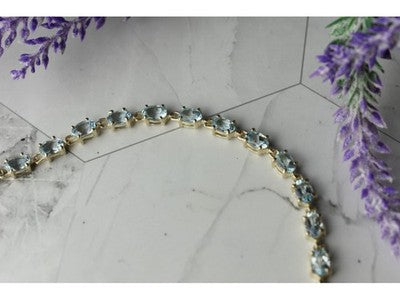 925 Sterling Silver Topaz Bracelet