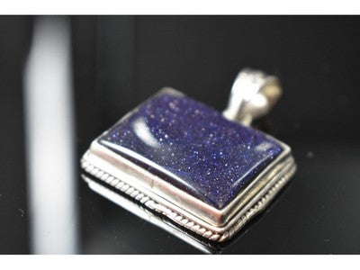 925 Sterling Silver Sodalite Pendant