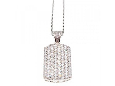 925 Sterling Silver CZ Chain With Pendant