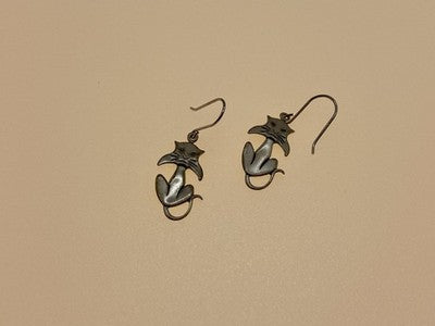 925 Sterling Silver "Cat" Earrings
