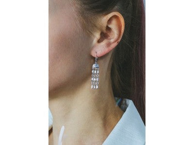 925 Sterling Silver CZ "Party" Earrings