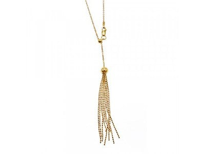 925 Sterling Silver Gold Plated Necklace - Chain  Italy