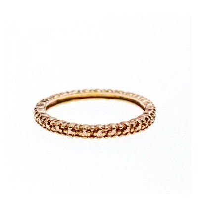 925 Sterling Silver Gold Plated Band Ring Size 10
