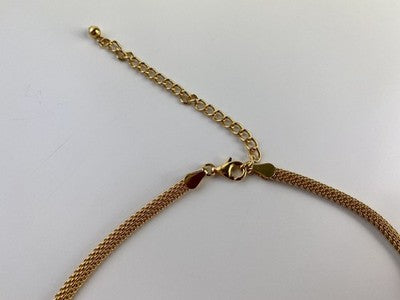 925 Sterling Silver Gold Plated Mystic Topaz Necklace