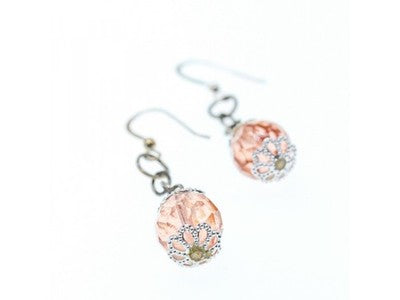 925 Sterling Silver Jewelry Glass Earrings