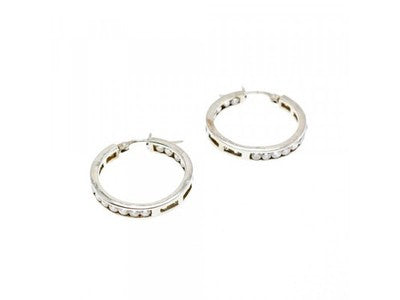 925 Sterling Silver Gold Plated CZ Earrings