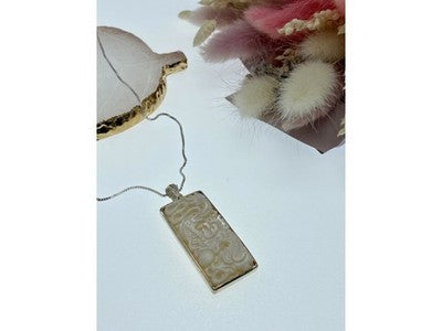 925 Sterling Silver Ivory Chain With Pendant