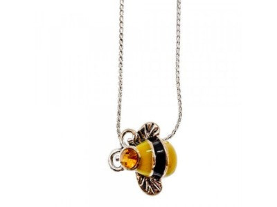 Chain With Pendant "Bee" ( CZ & Enamel )