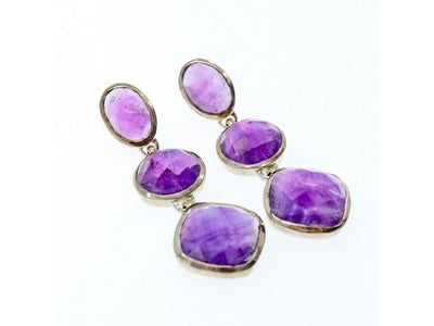 925 Sterling Silver Tourmaline Earrings