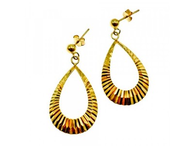 925 Sterling Silver Gold Plated Stud Earrings