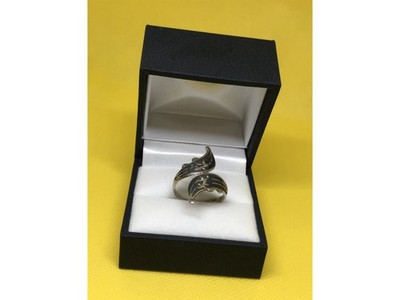 Vintage 925 Sterling Siamese Silver Ring Size 7.5