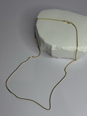 925 Sterling Silver Gold Plated Chain Length 18 Inch